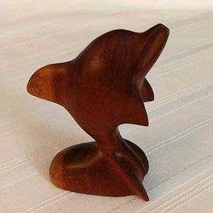 Handcarved Dolphin,   3.5 in. X 2 in.